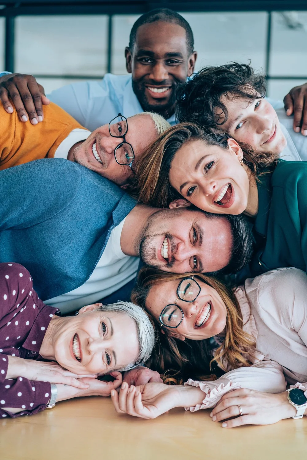Happy family smiling at Virginia Smiles Dental Care